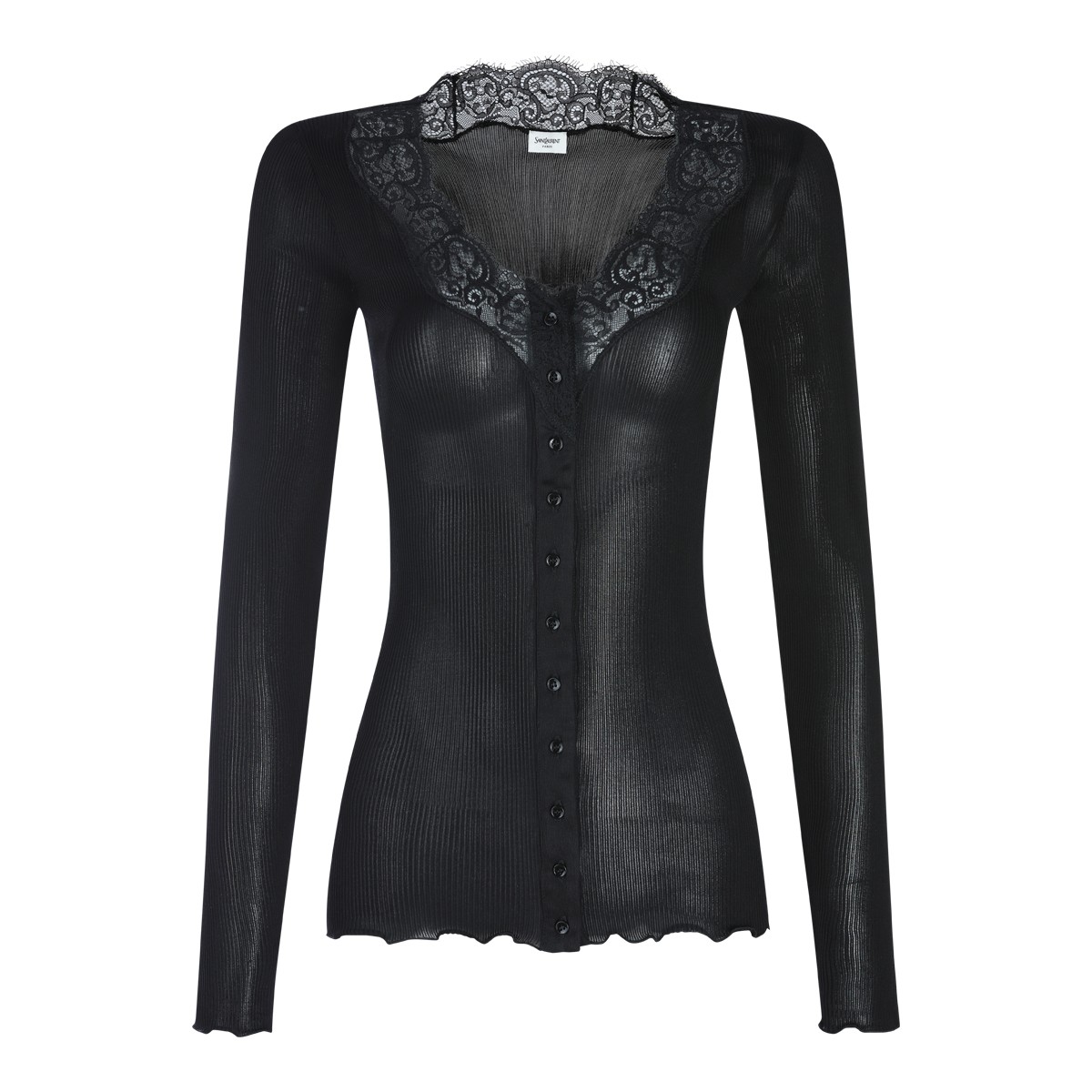 BLACK SILK TOP