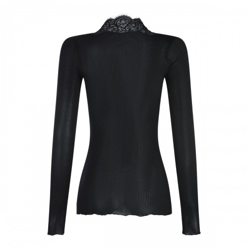 BLACK SILK TOP