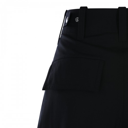 BLACK WOOL PANTS
