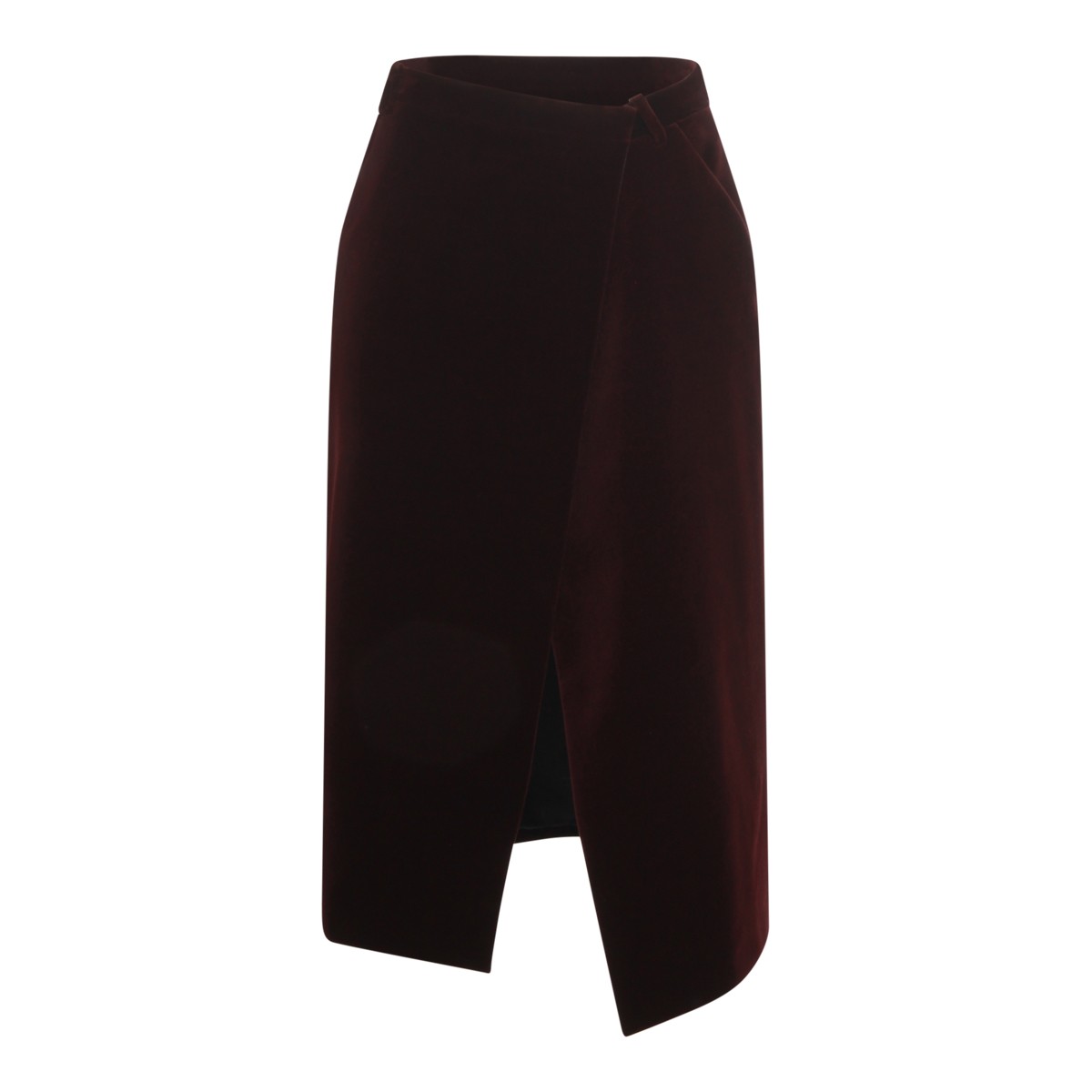 DARK RED COTTON SKIRT