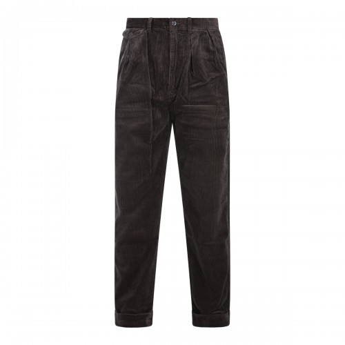 DARK BROWN COTTON PANTS