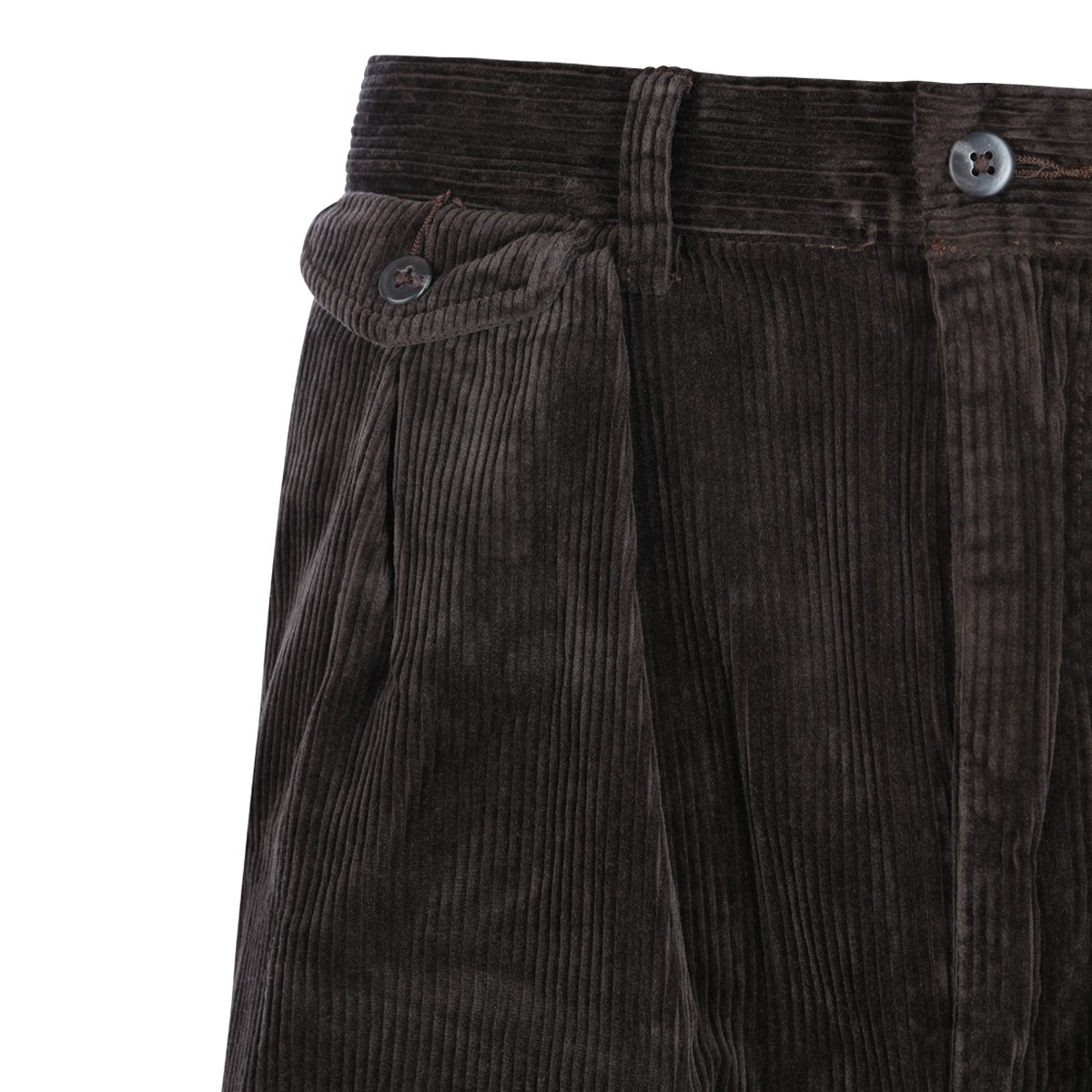 DARK BROWN COTTON PANTS