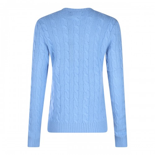 BLUE WOOL KNITWEAR
