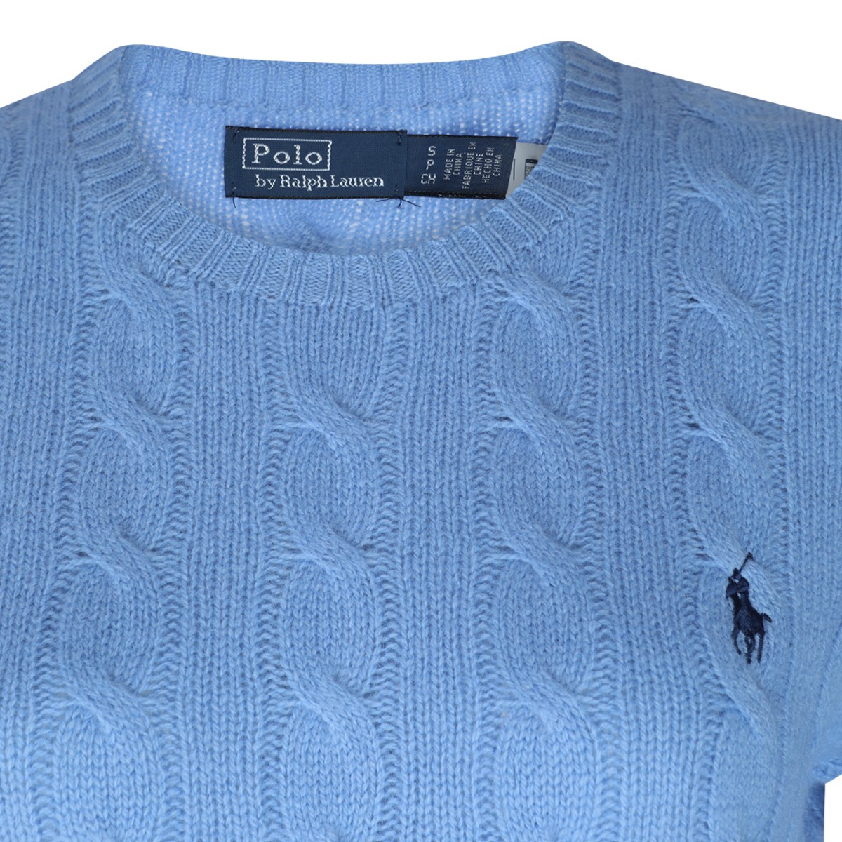 BLUE WOOL KNITWEAR