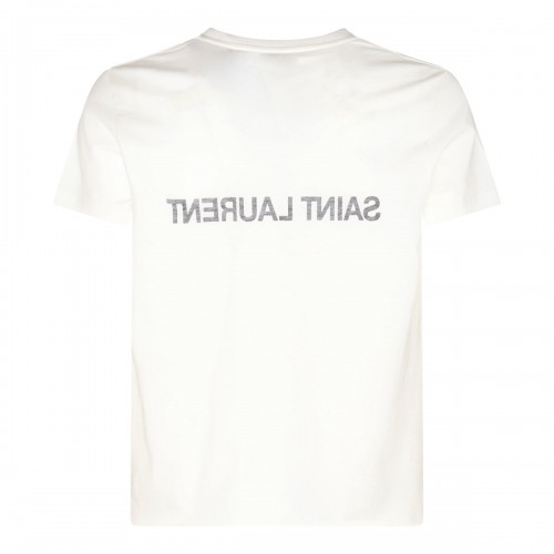WHITE COTTON T-SHIRT