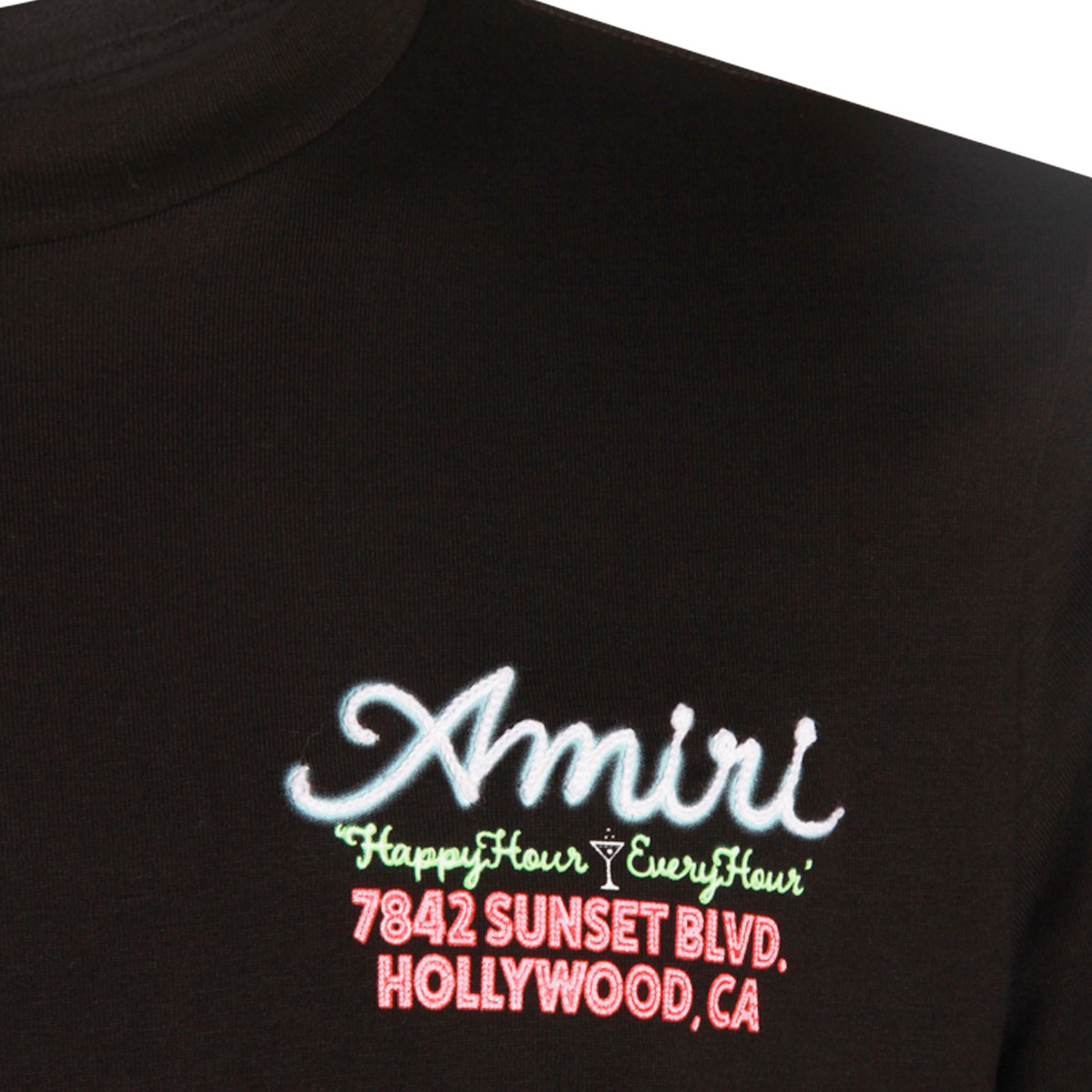 BLACK COTTON T-SHIRT