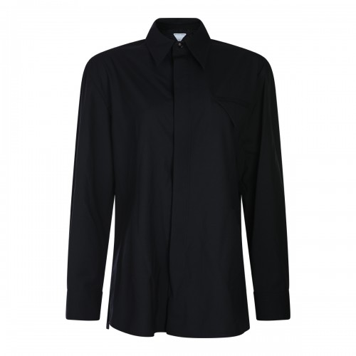 BLACK WOOL SHIRT