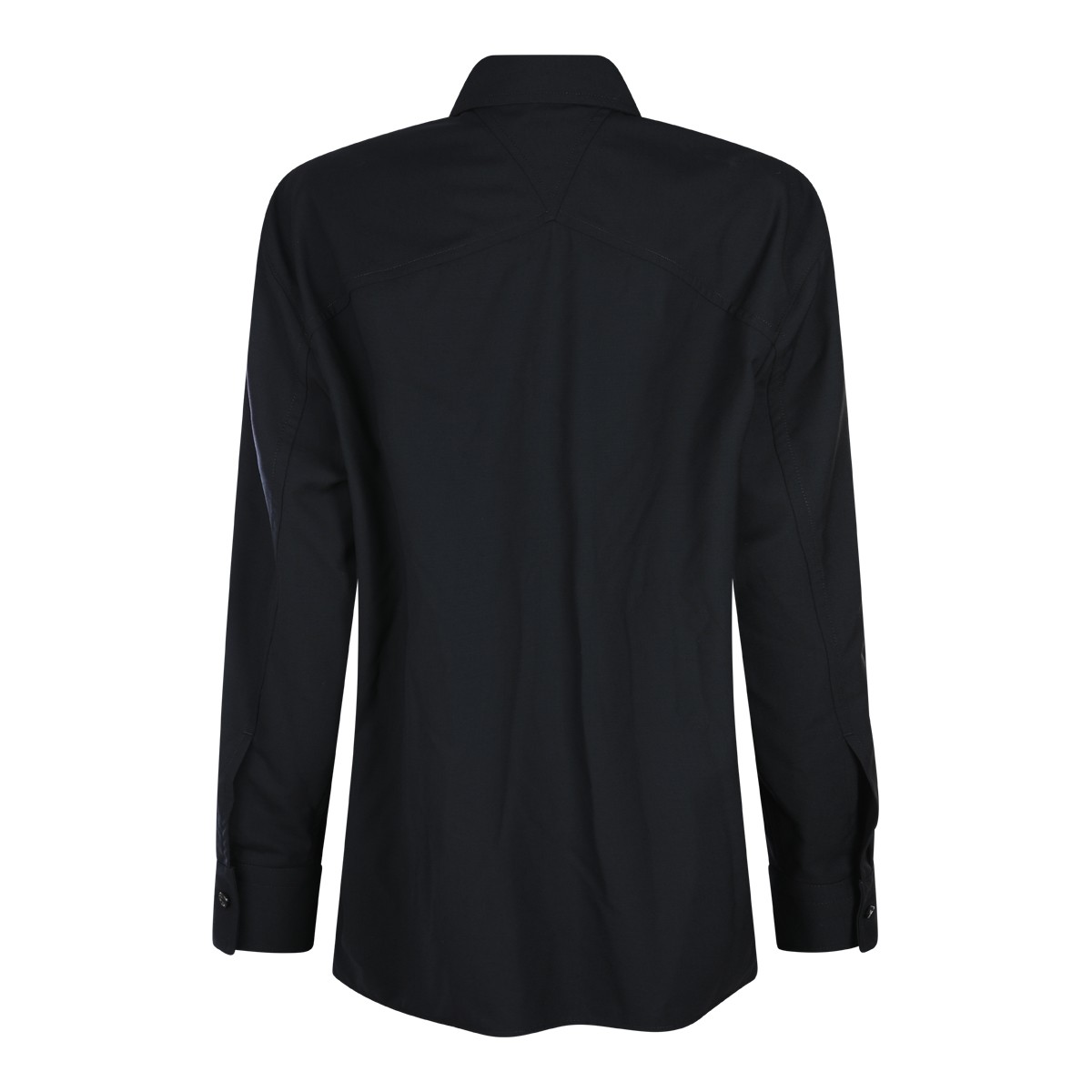 BLACK WOOL SHIRT