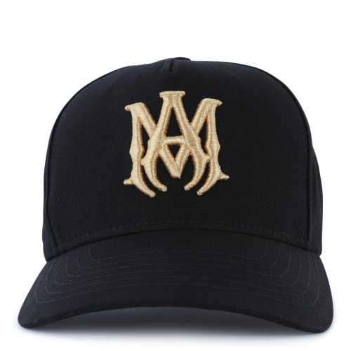 BLACK COTTON BASEBALL CAP