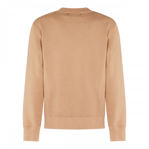 BEIGE COTTON SWEATSHIRT