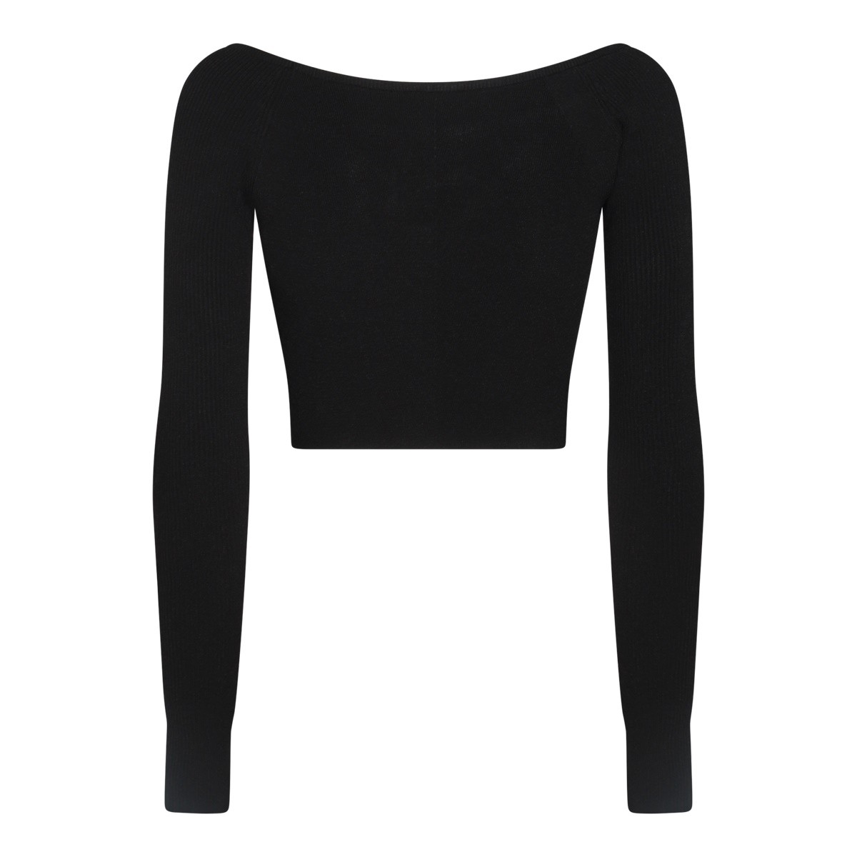 BLACK VISCOSE KNITWEAR BLACK VISCOSE KNITWEAR