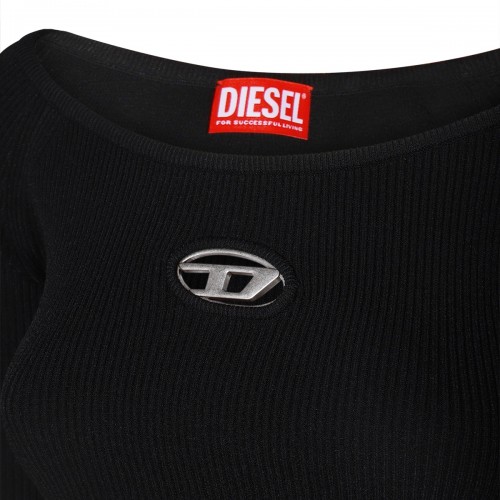 BLACK VISCOSE KNITWEAR