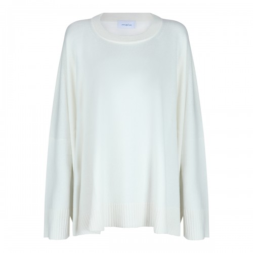 WHITE CASHMERE KNITWEAR