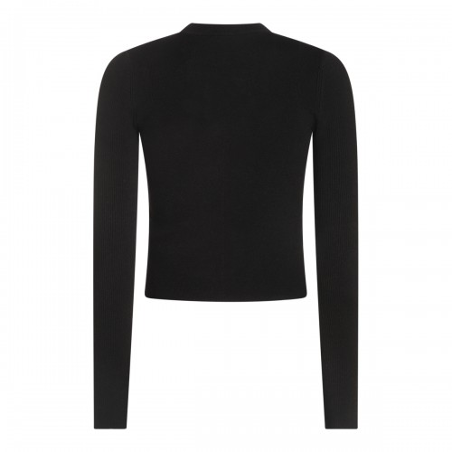 BLACK VISCOSE BLEND TOP 2