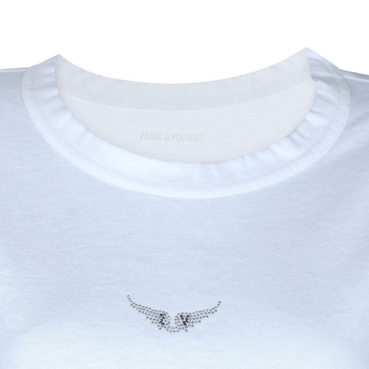 WHITE COTTON T-SHIRT