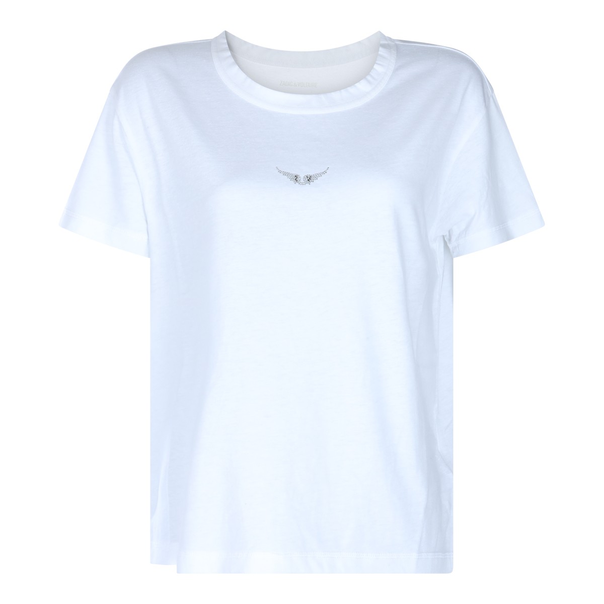 WHITE COTTON T-SHIRT