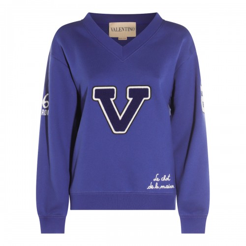 BLUE COTTON SWEATSHIRT