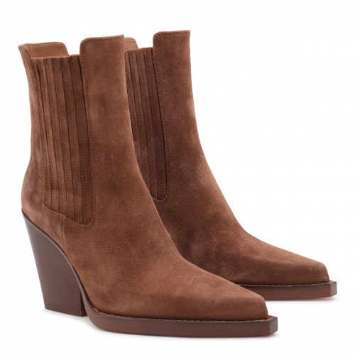 BROWN LEATHER DALLAS BOOTS
