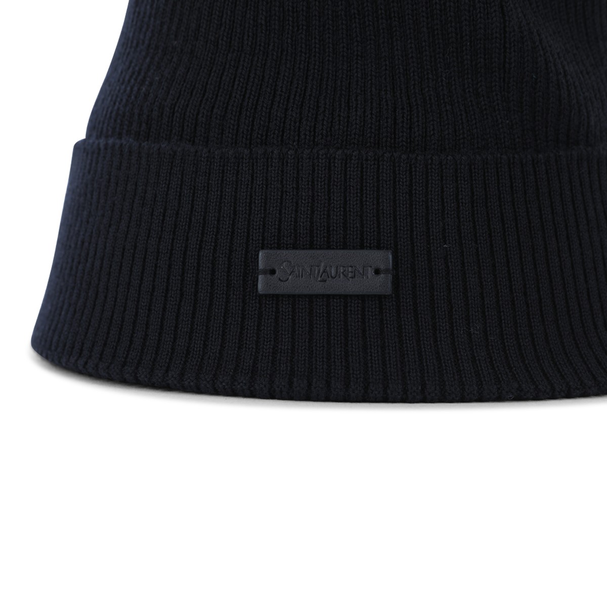 BLACK WOOL BEANIE