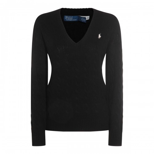 BLACK WOOL KNITWEAR