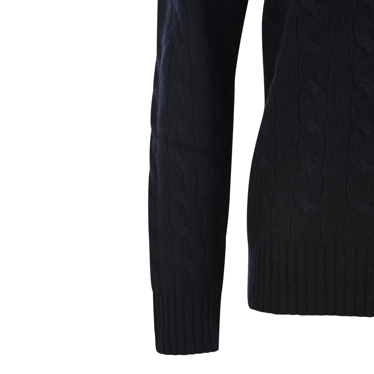 BLACK WOOL KNITWEAR