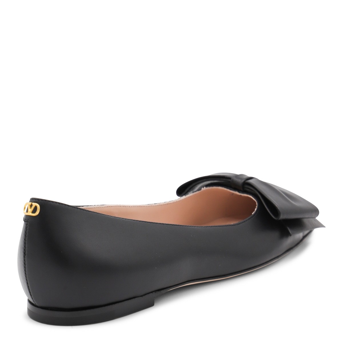 BLACK LEATHER FLATS BLACK LEATHER FLATS