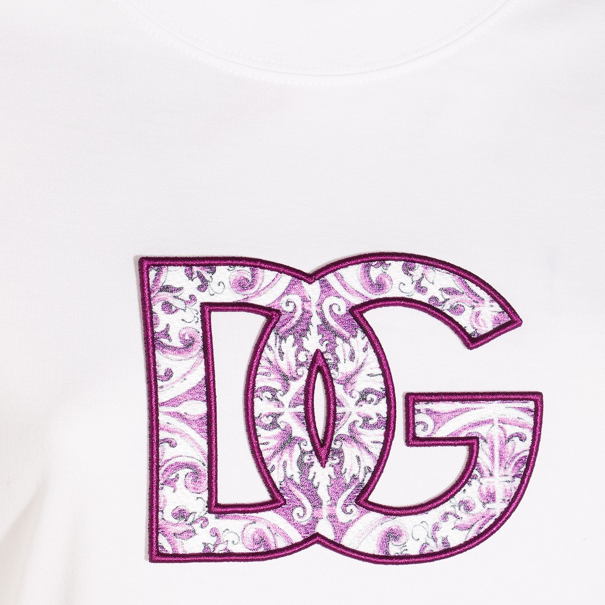 WHITE COTTON T-SHIRT