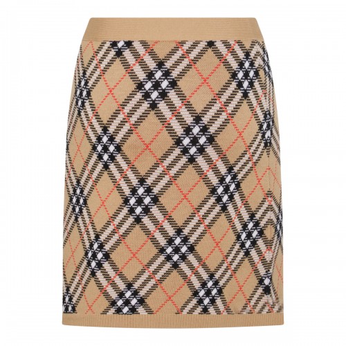BEIGE WOOL SKIRT 2