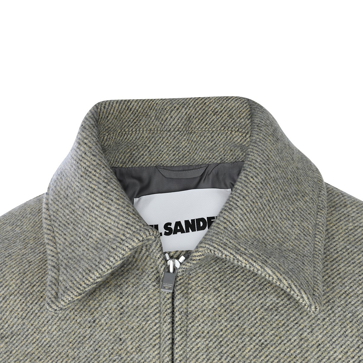 LIGHT GREEN WOOL CASUAL JACKET