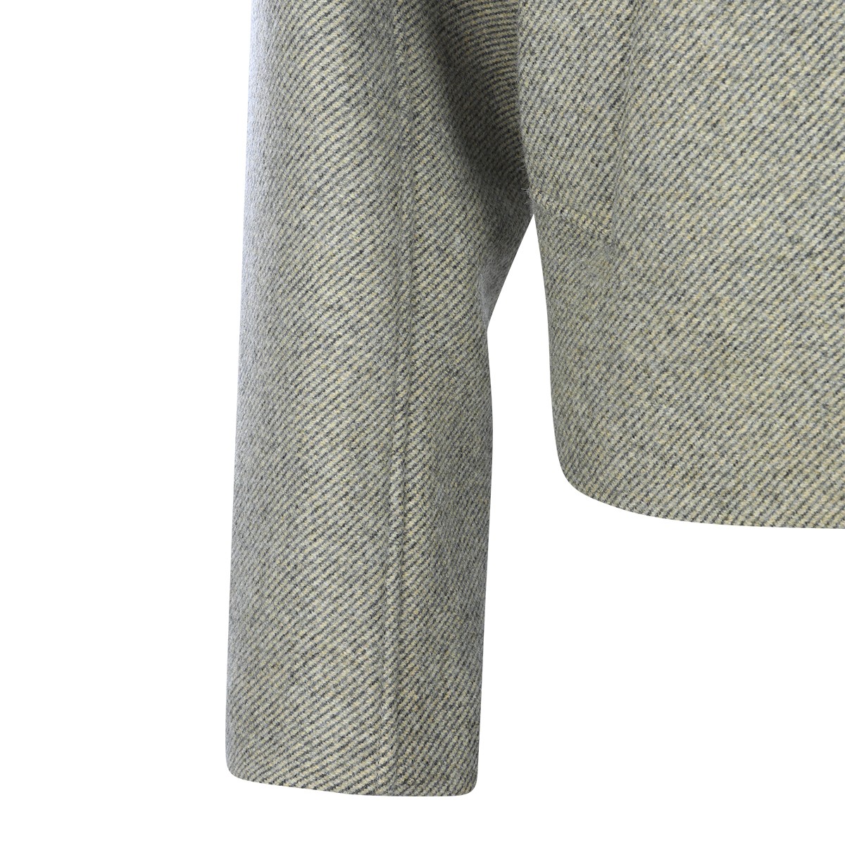 LIGHT GREEN WOOL CASUAL JACKET