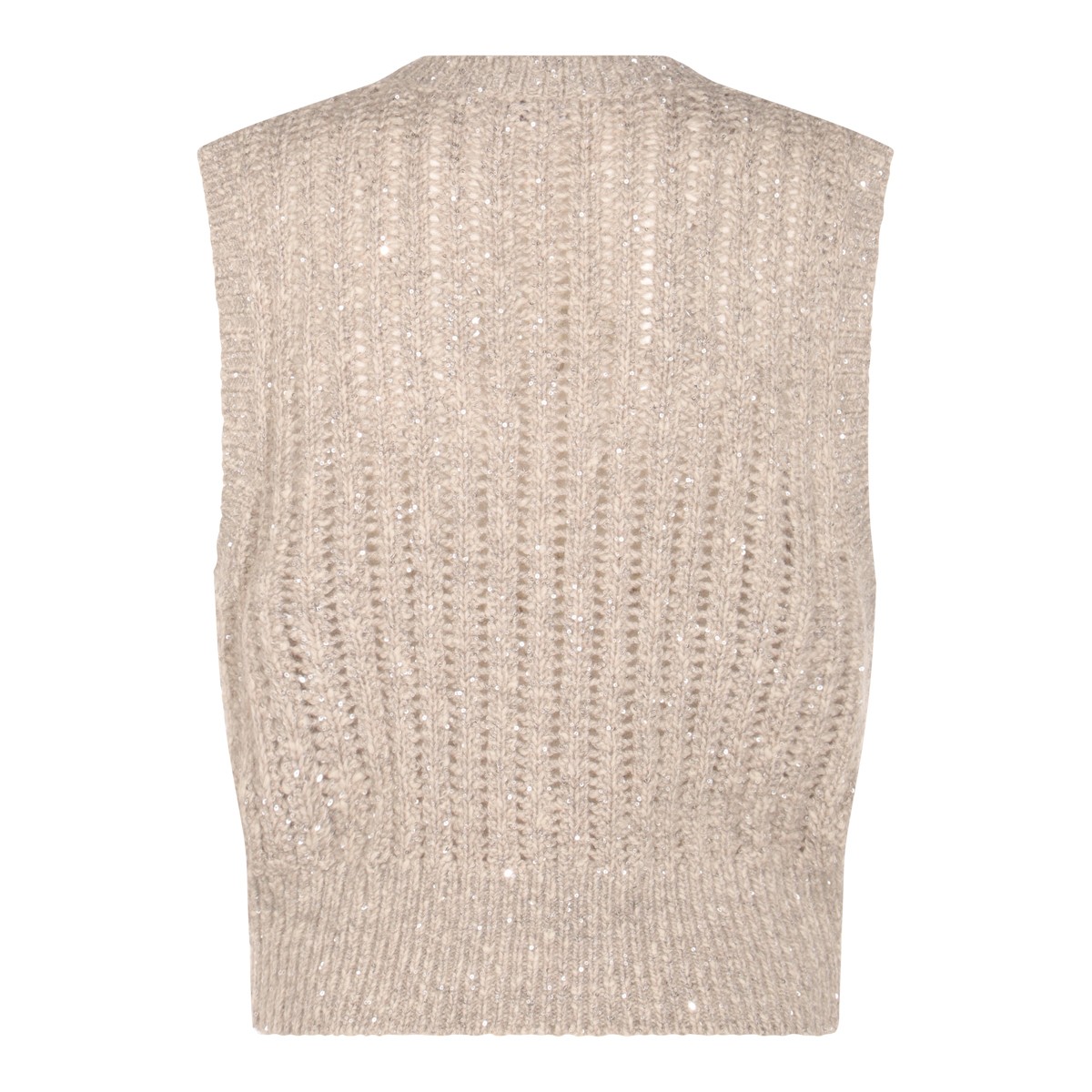 LIGHT BEIGE WOOL KNITWEAR