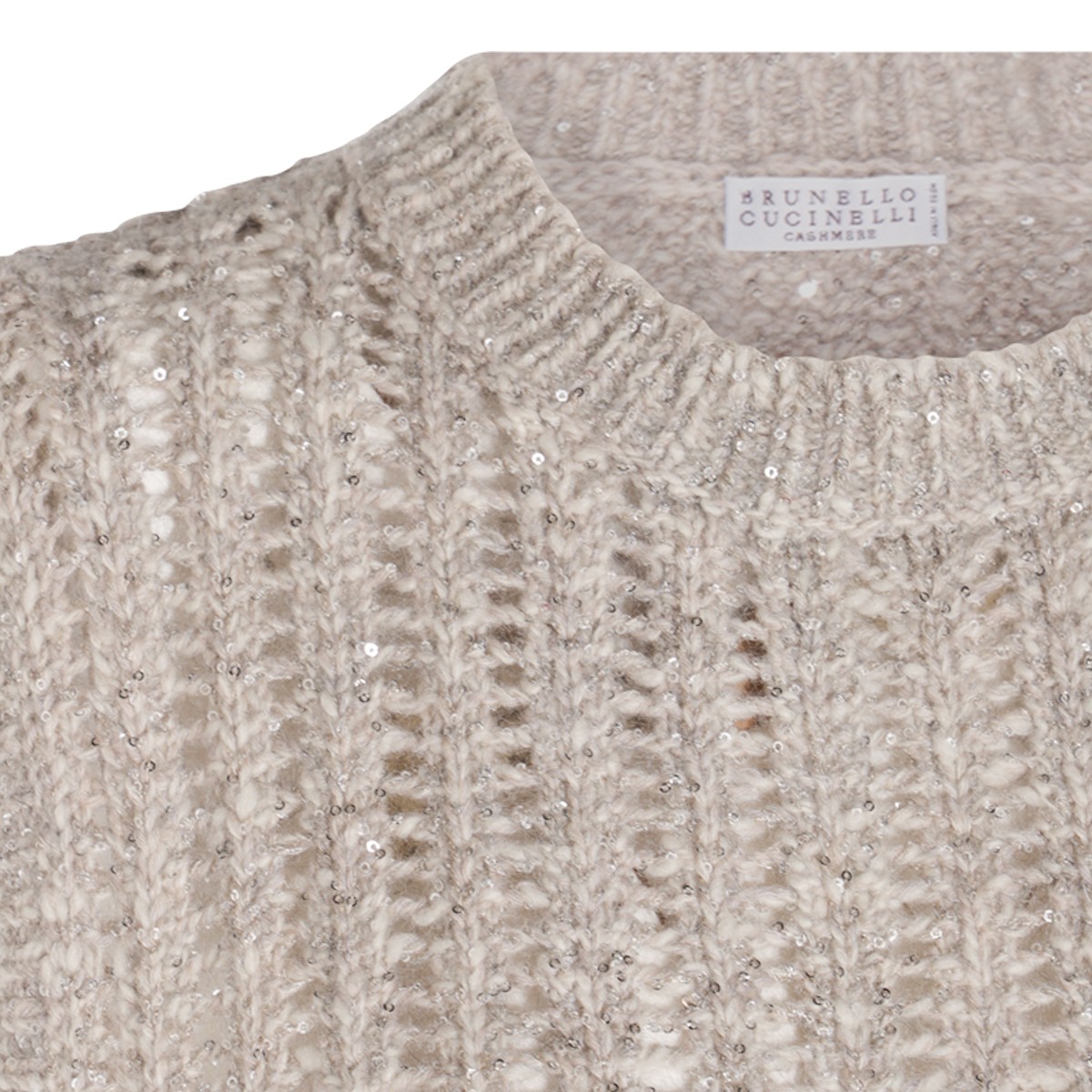 LIGHT BEIGE WOOL KNITWEAR