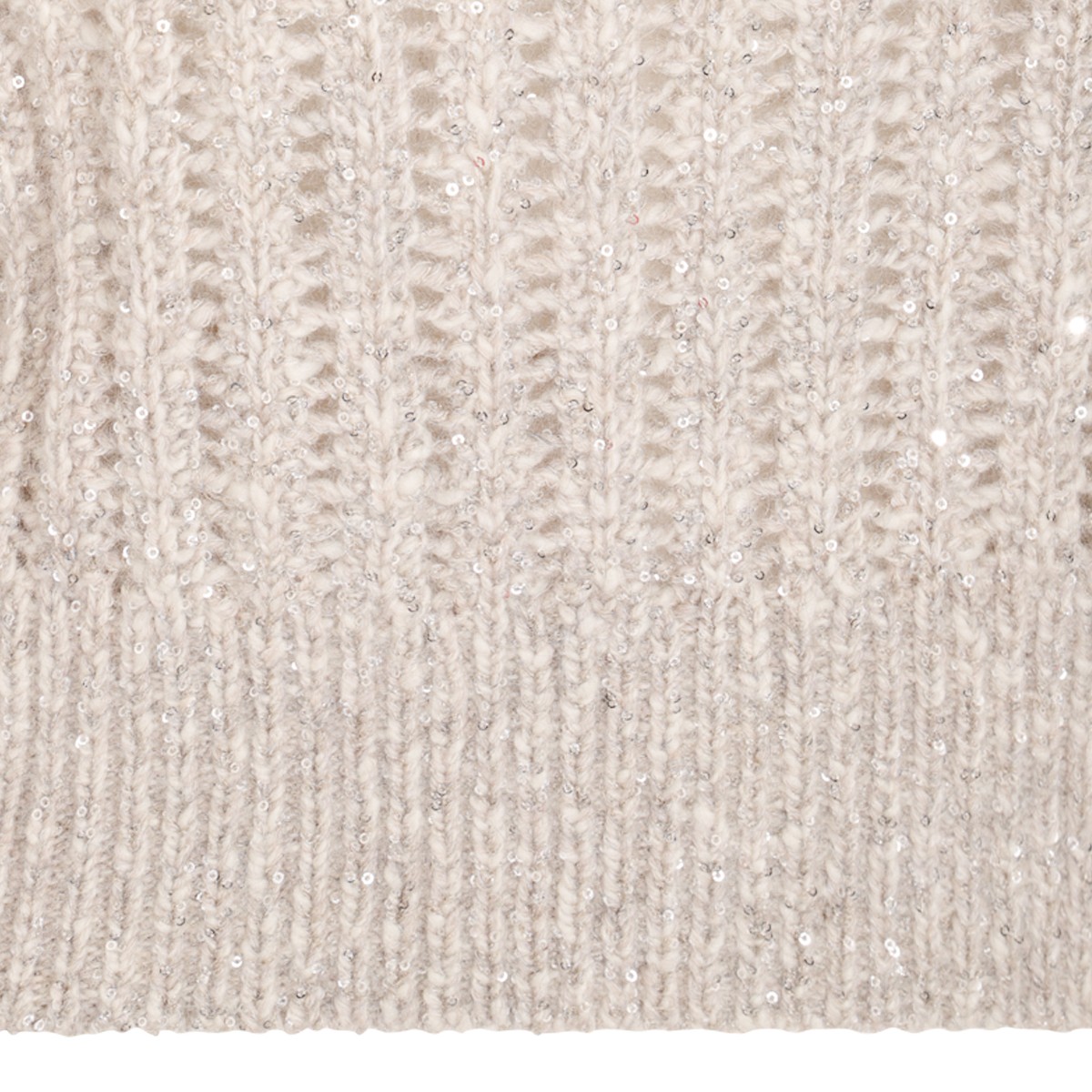LIGHT BEIGE WOOL KNITWEAR