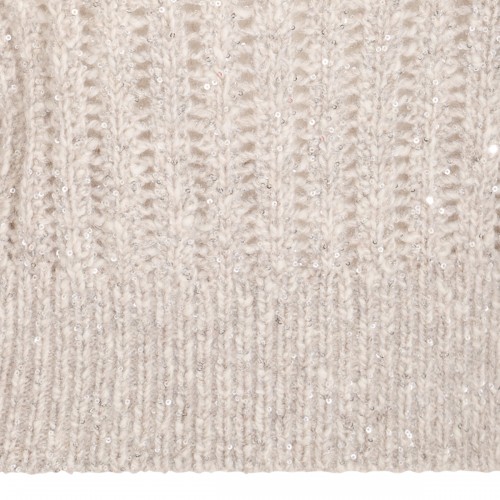 LIGHT BEIGE WOOL KNITWEAR