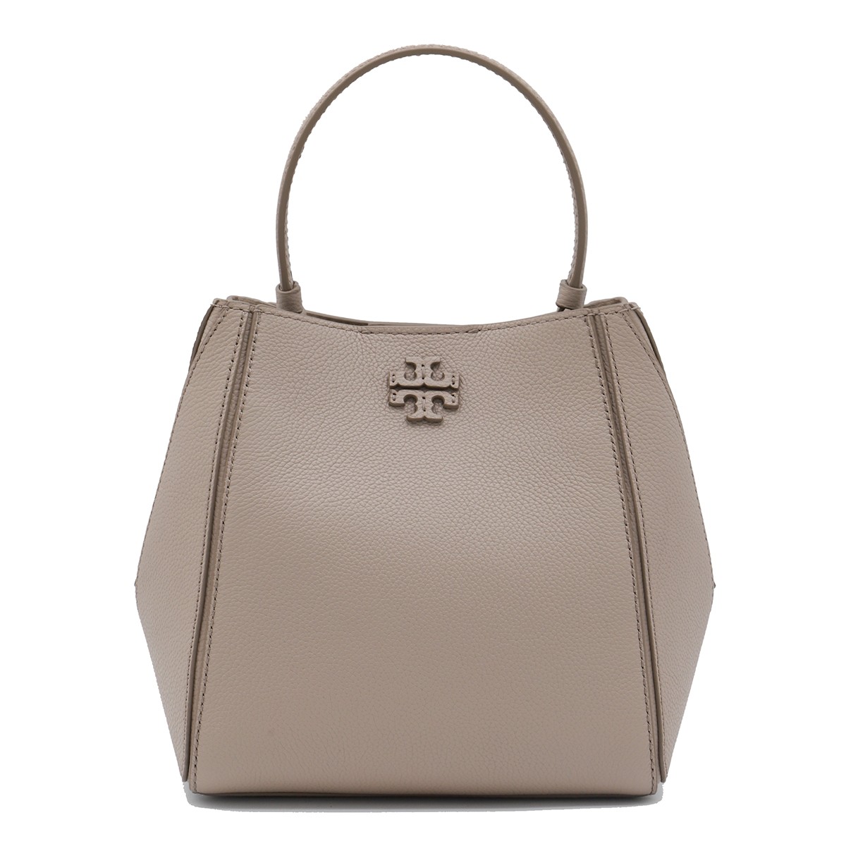 GREY LEATHER MCGRAW SMALL SATCHEL
