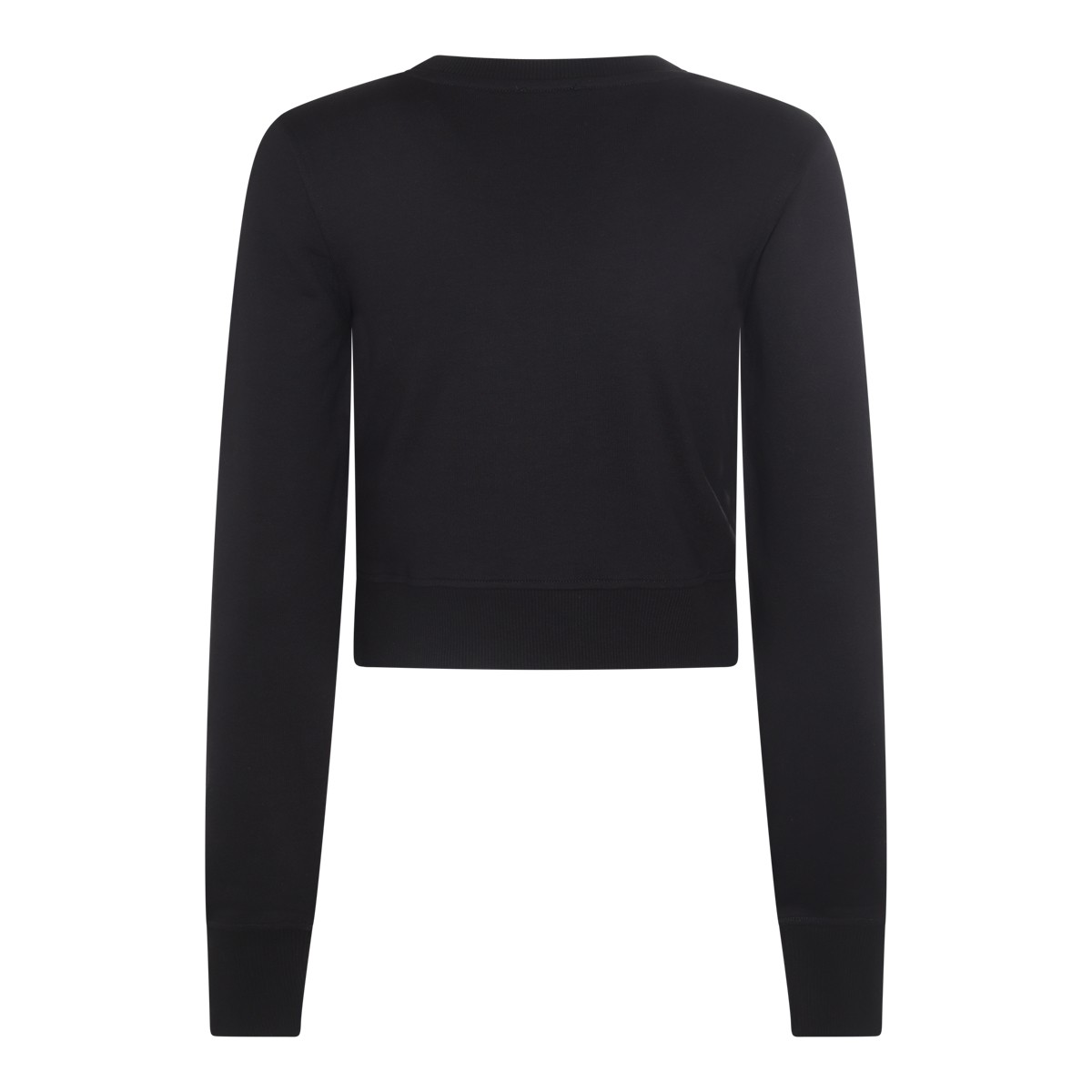 BLACK COTTON SWEATSHIRT