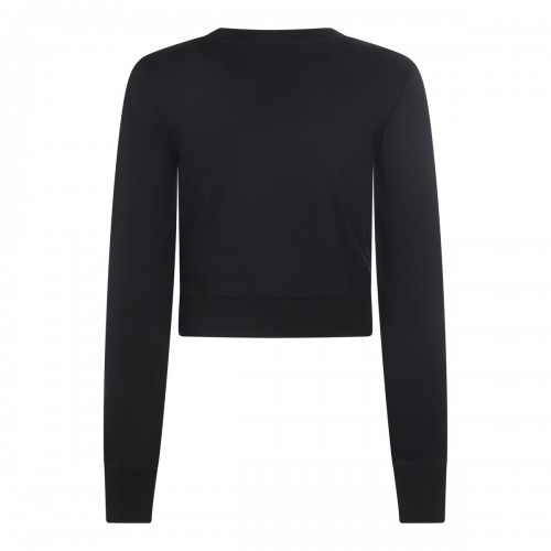 BLACK COTTON SWEATSHIRT