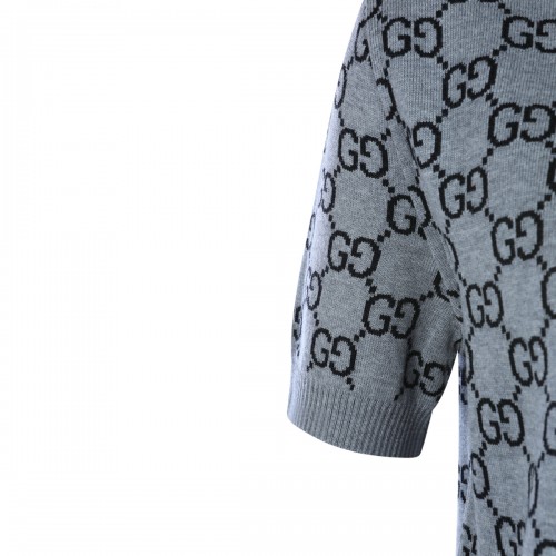 GREY AND BLACK WOOL KNITWEAR