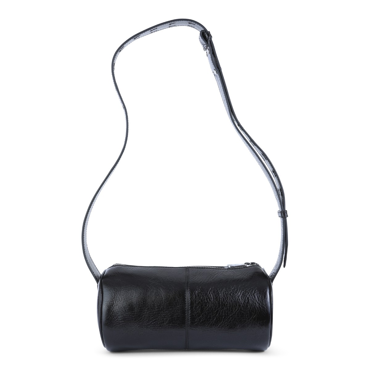 BLACK LEATHER LE DOUDOU SHOULDER BAG