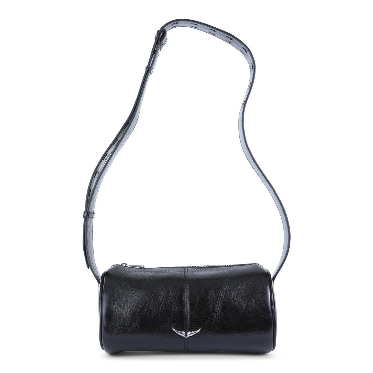 BLACK LEATHER LE DOUDOU SHOULDER BAG
