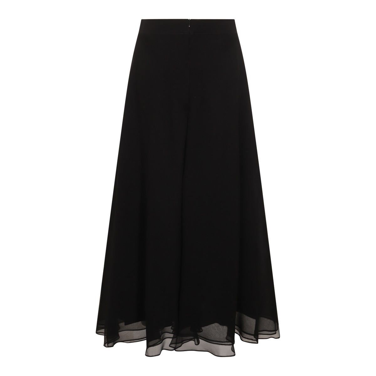 BLACK SILK SKIRT