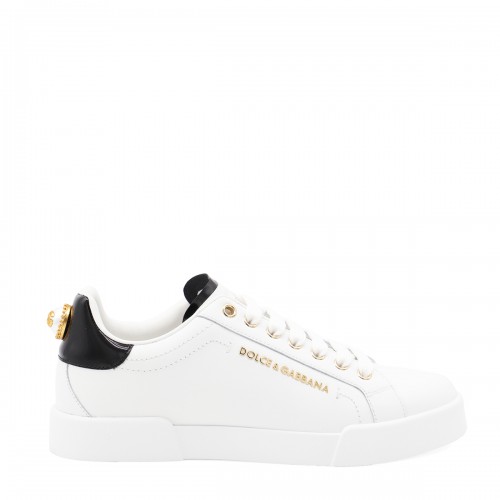 WHITE LEATHER PORTOFINO...