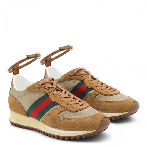 BROWN LEATHER NORA SNEAKERS 2