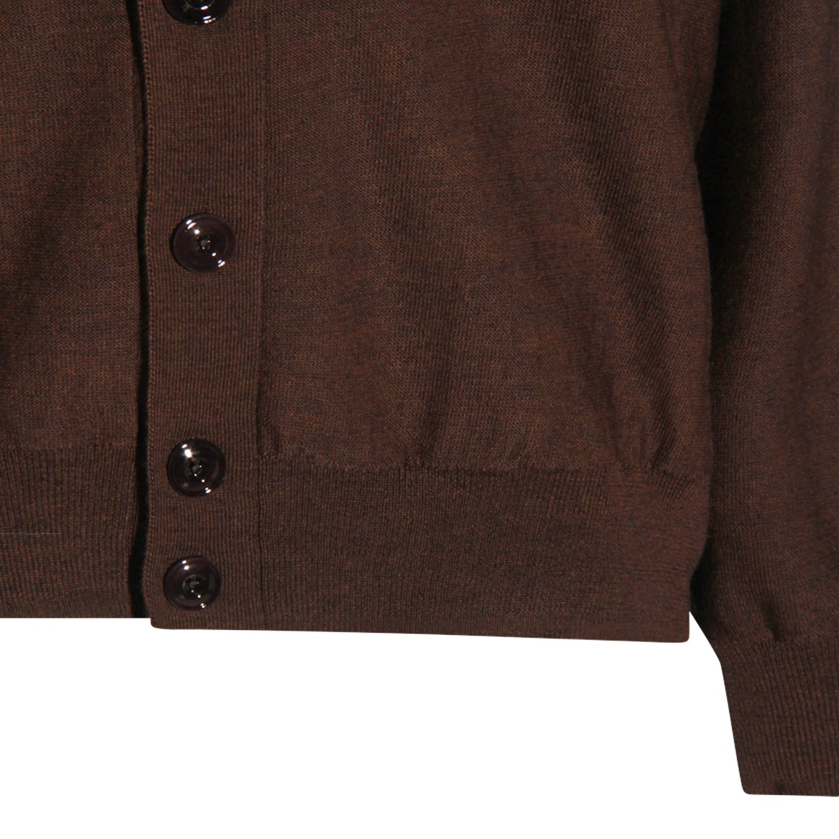 DARK BROWN WOOL KNITWEAR