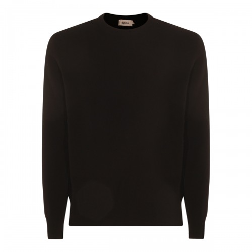 BLACK WOOL KNITWEAR
