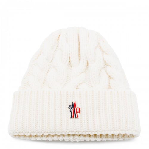 WHITE WOOL HAT