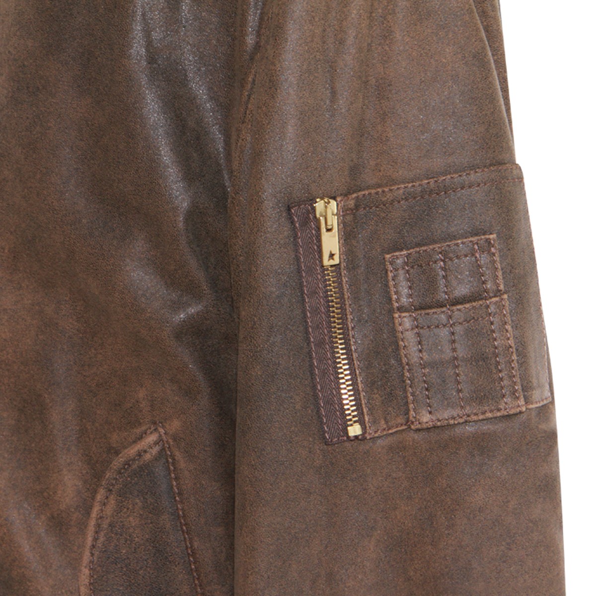 BROWN LEATHER JACKET