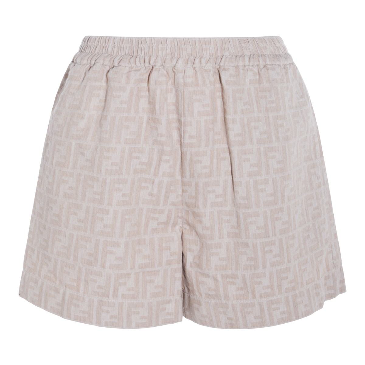 BEIGE COTTON SHORTS