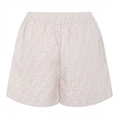 BEIGE COTTON SHORTS 2