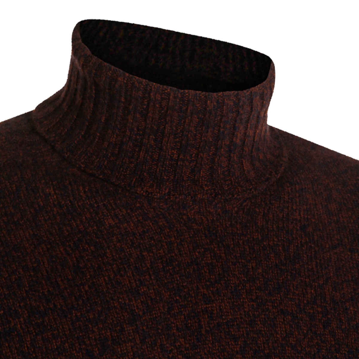 BROWN WOOL KNITWEAR